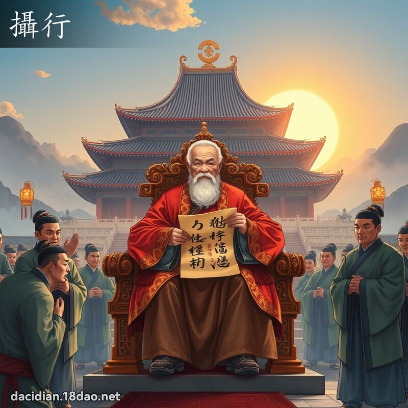 攝行 - 國語大辭典配圖