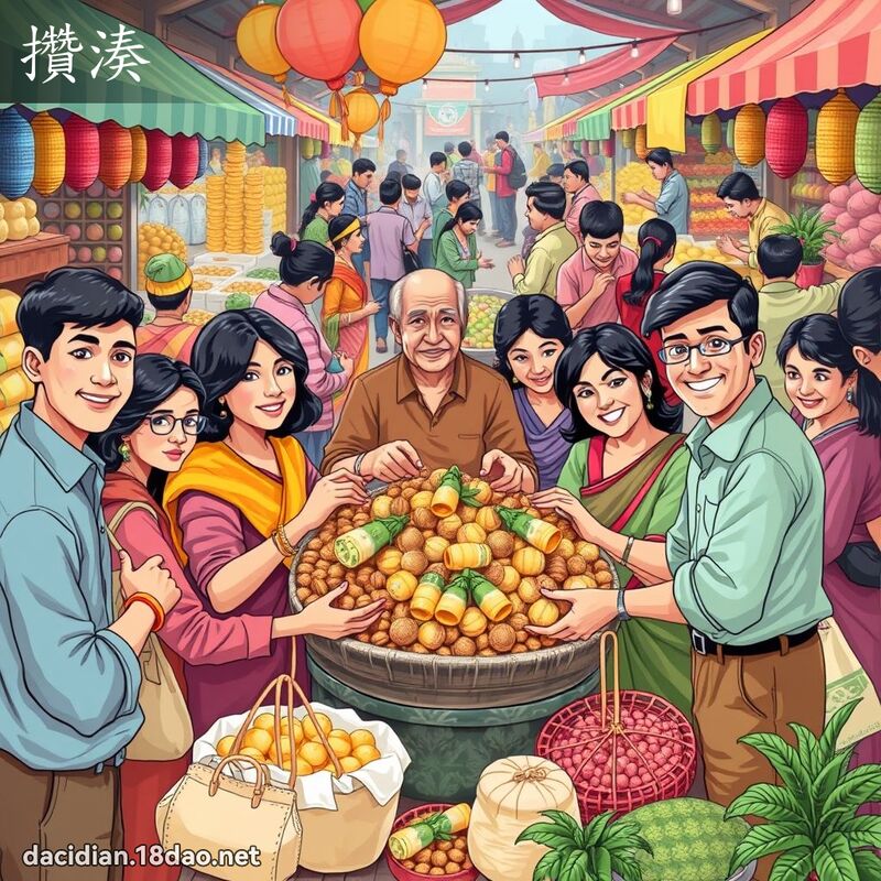 攢湊 - 國語大辭典配圖
