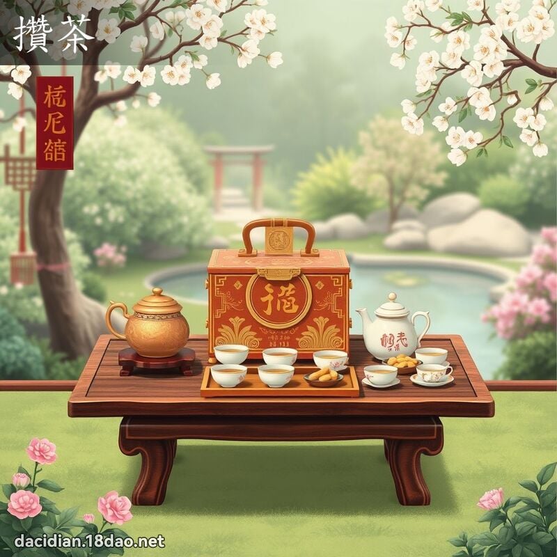 攒茶 - 国语大辞典配图