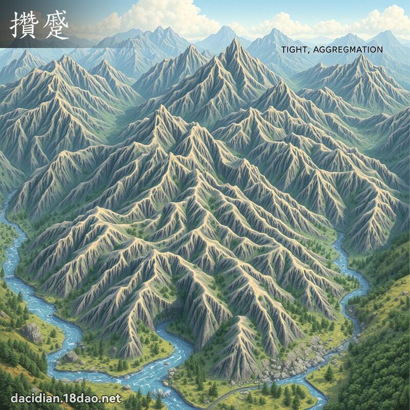 攒蹙 - 国语大辞典配图