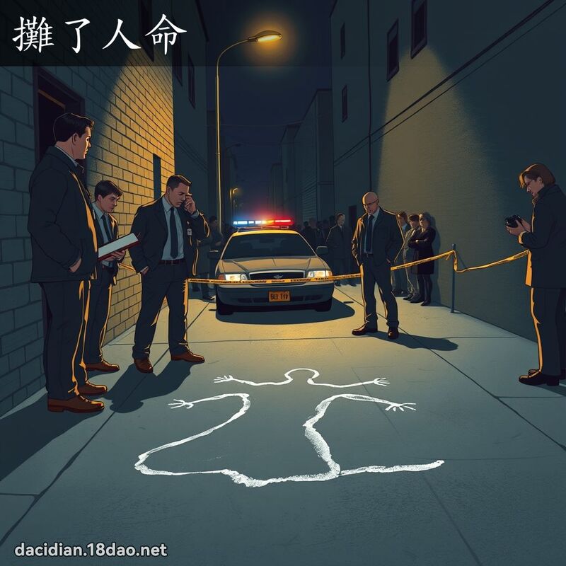 摊了人命 - 国语大辞典配图