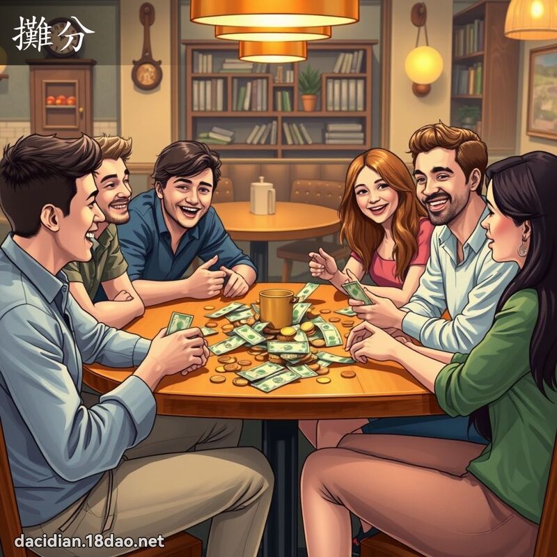 攤分 - 國語大辭典配圖