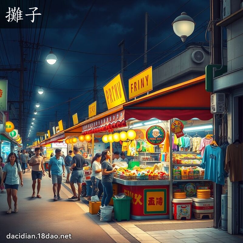 攤子 - 國語大辭典配圖