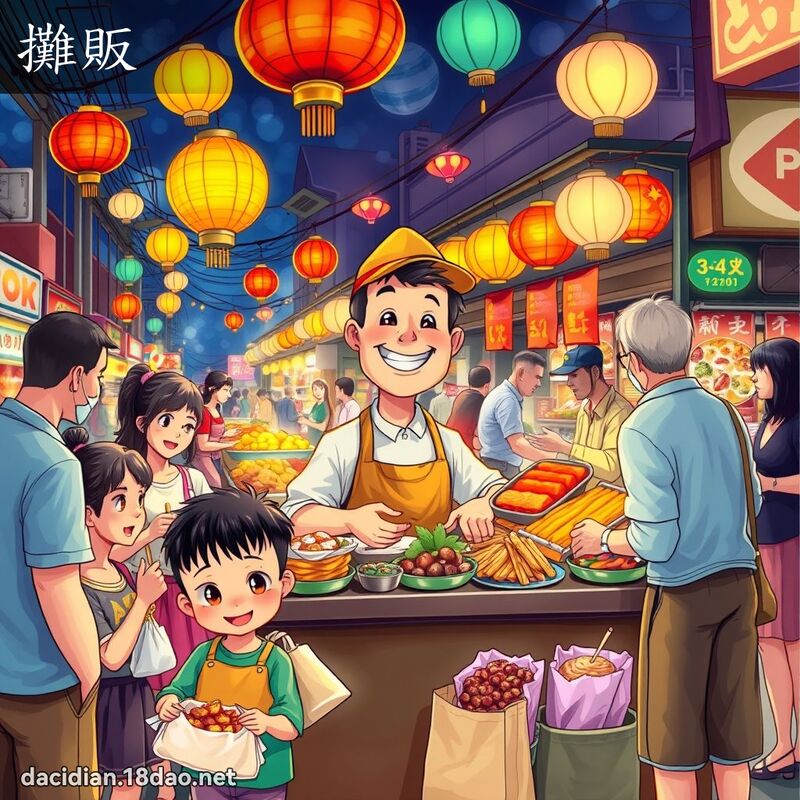 攤販 - 國語大辭典配圖