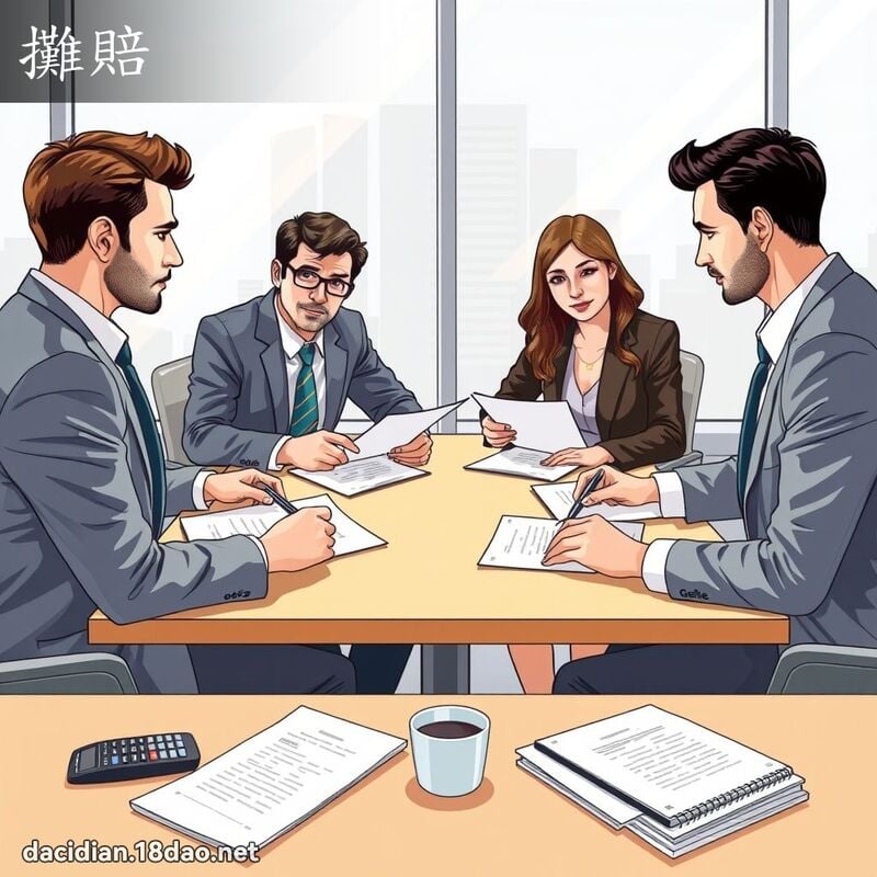 攤賠 - 國語大辭典配圖