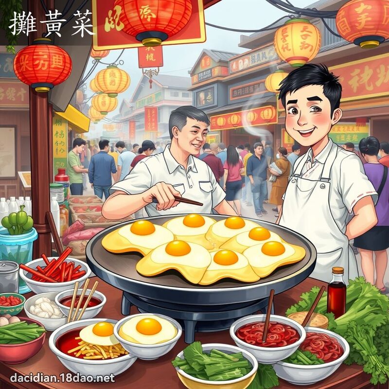 攤黃菜 - 國語大辭典配圖