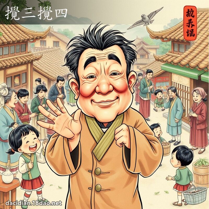 攪三攪四 - 國語大辭典配圖