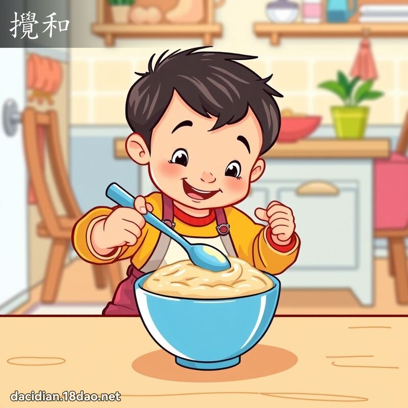 搅和 - 国语大辞典配图