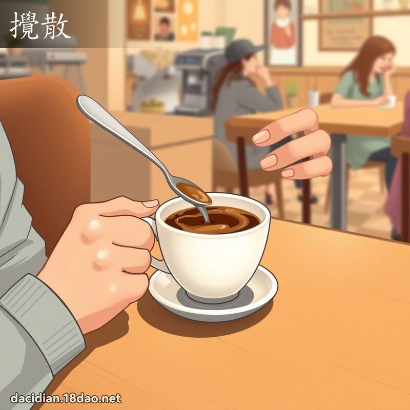 搅散 - 国语大辞典配图