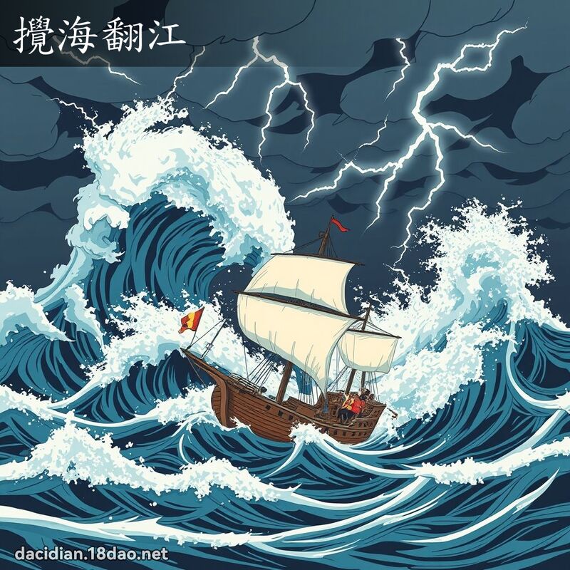 攪海翻江 - 國語大辭典配圖
