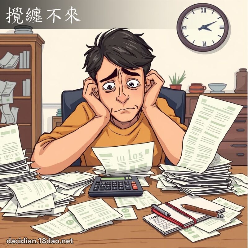 攪纏不來 - 國語大辭典配圖