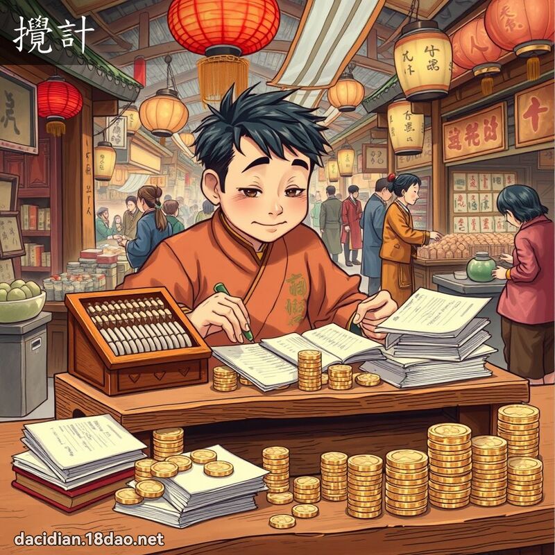 攪計 - 國語大辭典配圖
