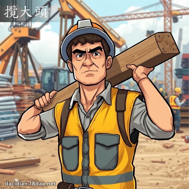 揽大头 - 国语大辞典配图