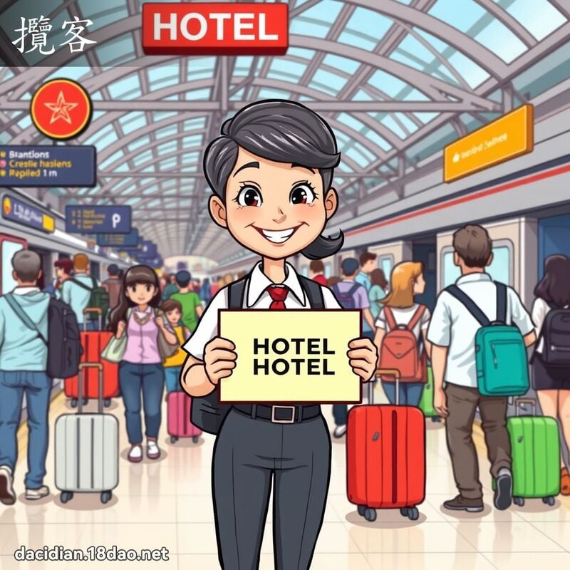 揽客 - 国语大辞典配图