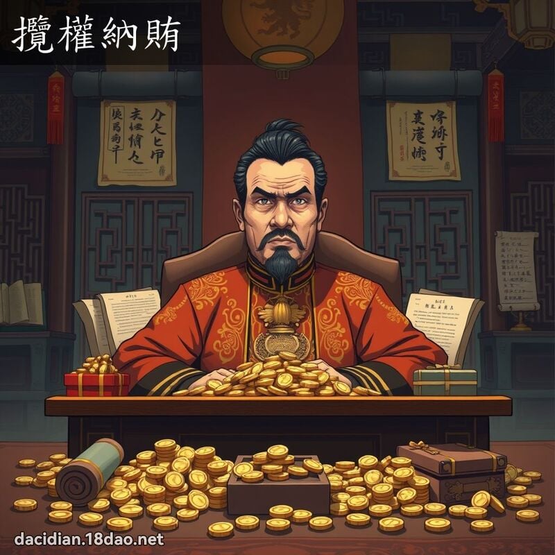 攬權納賄 - 國語大辭典配圖