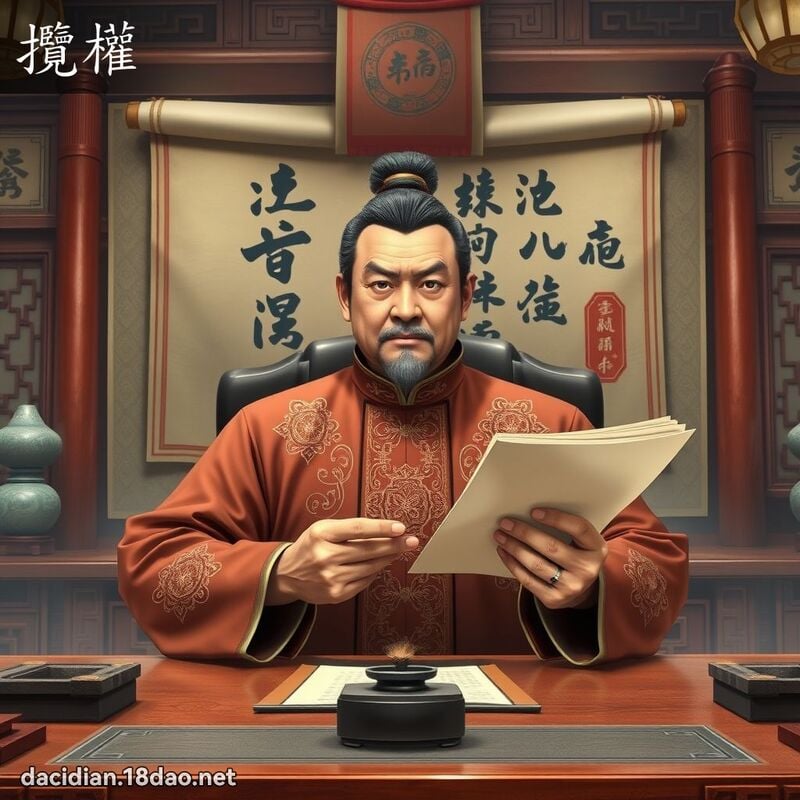 揽权 - 国语大辞典配图