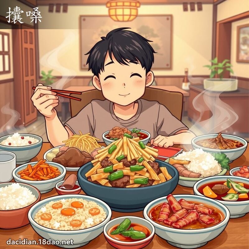攮嗓 - 國語大辭典配圖