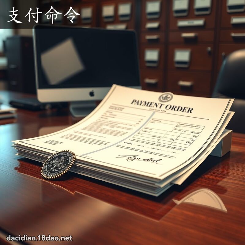 支付命令 - 国语大辞典配图
