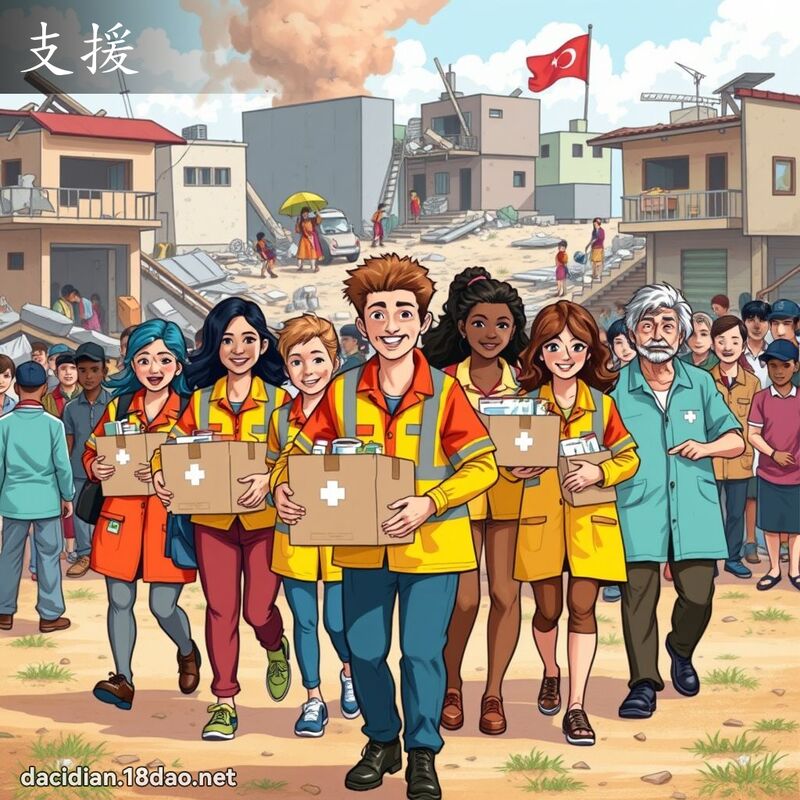 支援 - 国语大辞典配图