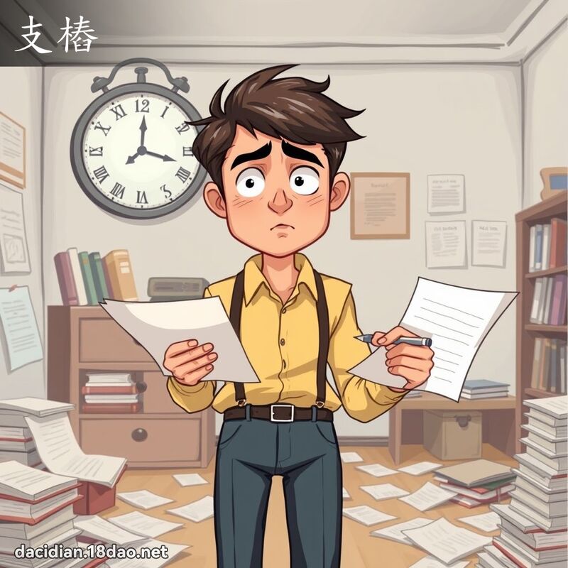 支桩 - 国语大辞典配图