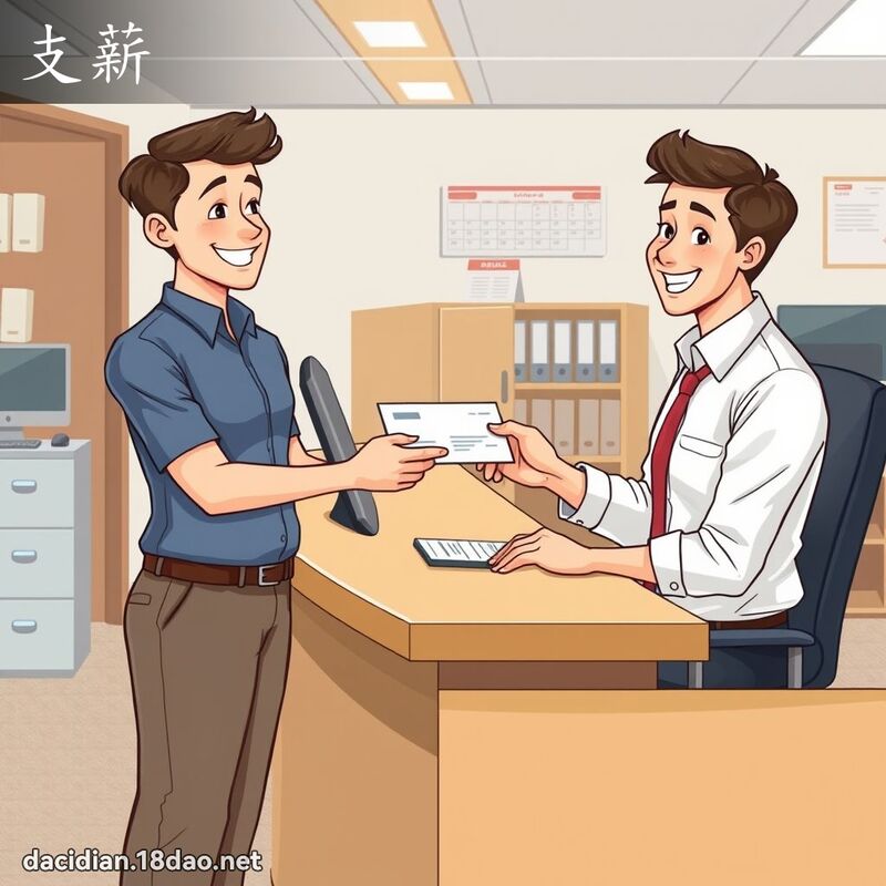 支薪 - 国语大辞典配图