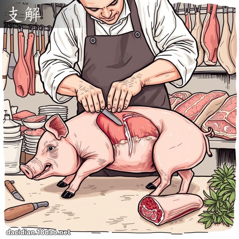 支解 - 國語大辭典配圖