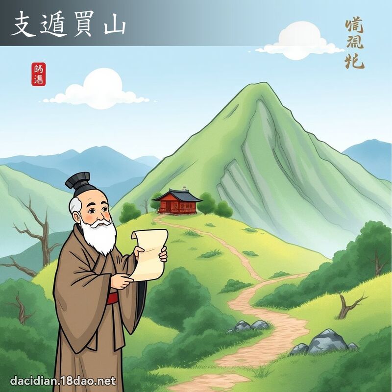支遁买山 - 国语大辞典配图