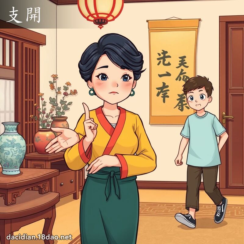 支开 - 国语大辞典配图