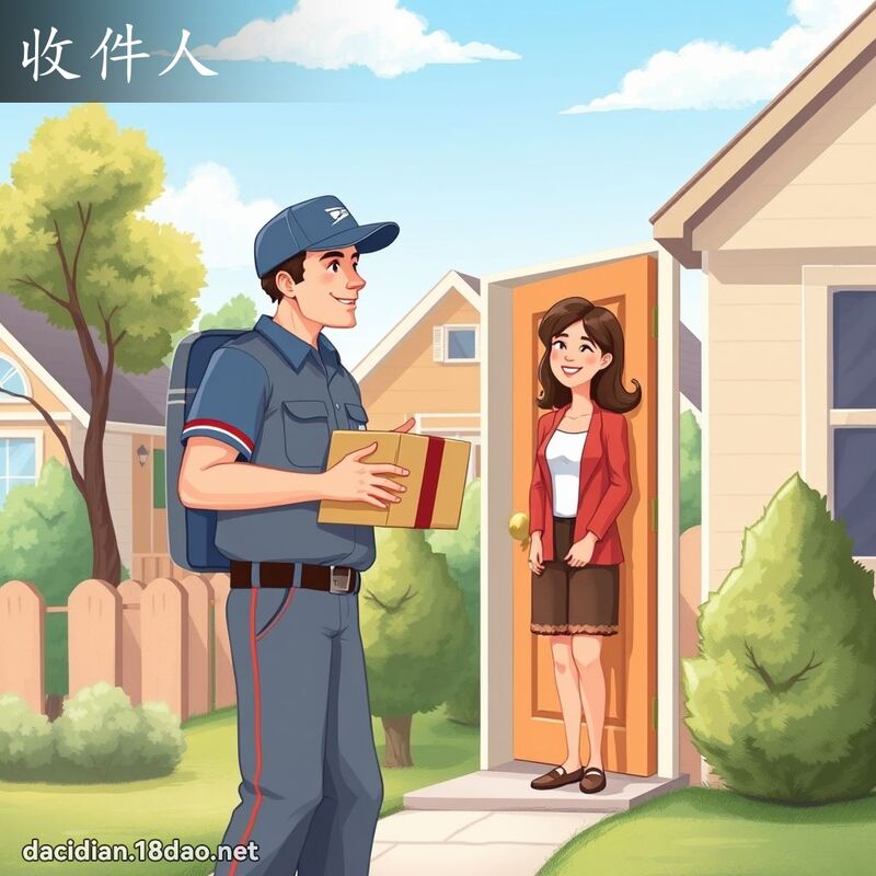 收件人 - 国语大辞典配图