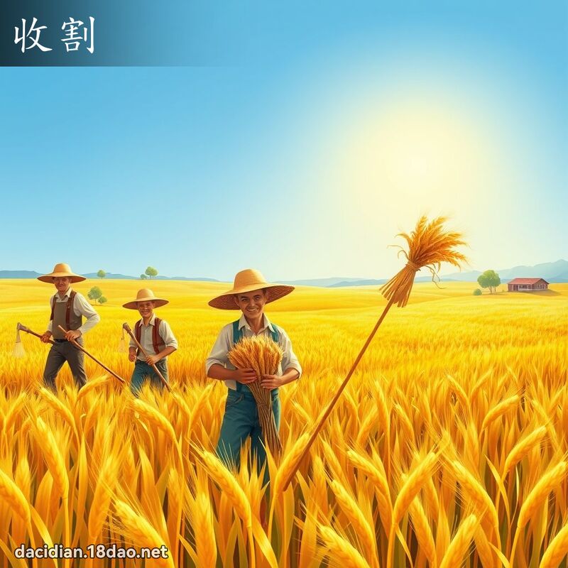 收割 - 國語大辭典配圖