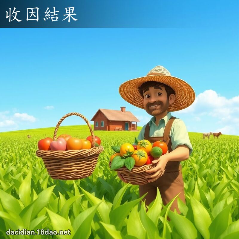 收因結果 - 國語大辭典配圖