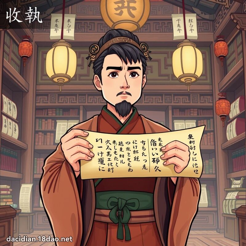 收执 - 国语大辞典配图