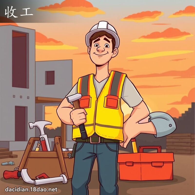 收工 - 国语大辞典配图