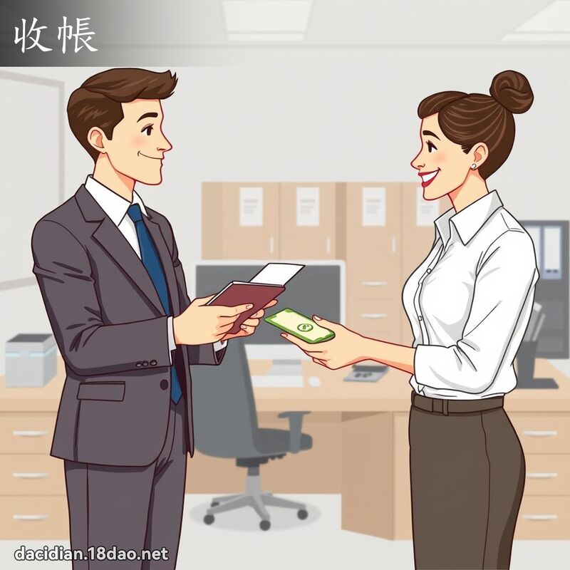 收帐 - 国语大辞典配图