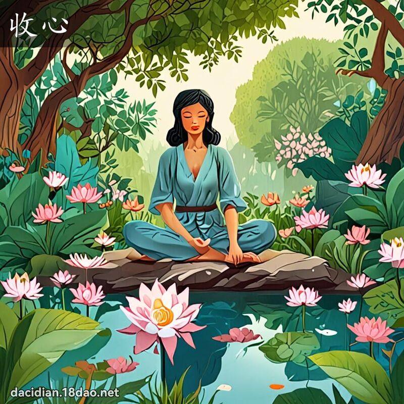 收心 - 國語大辭典配圖