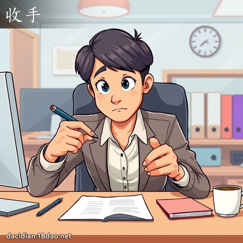 收手 - 国语大辞典配图