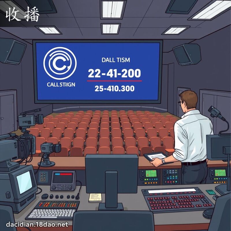 收播 - 国语大辞典配图