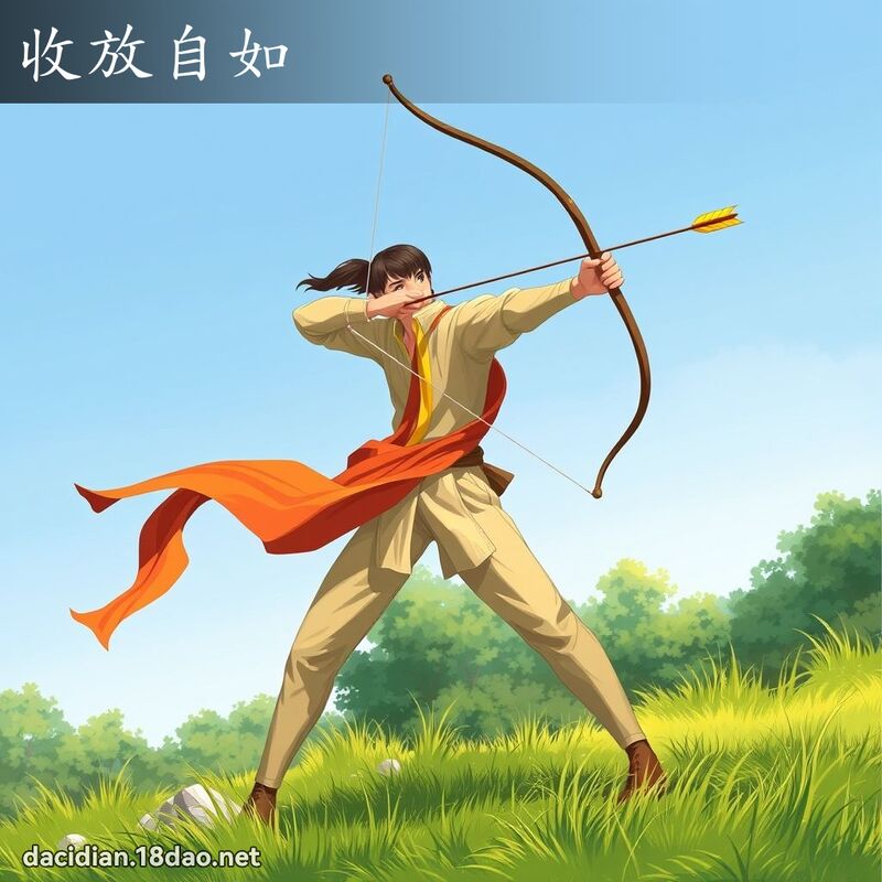 收放自如 - 國語大辭典配圖
