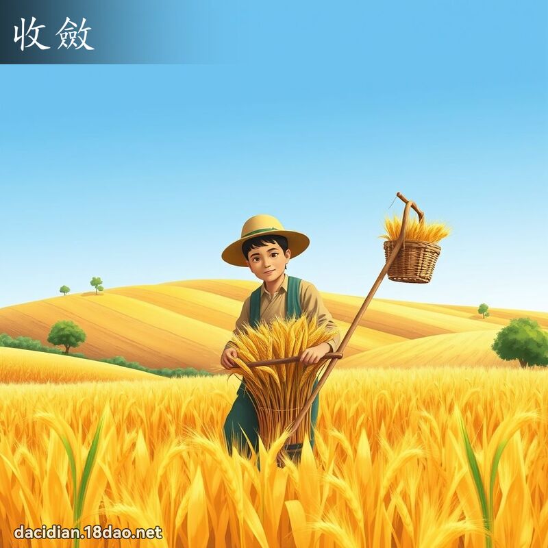收斂 - 國語大辭典配圖