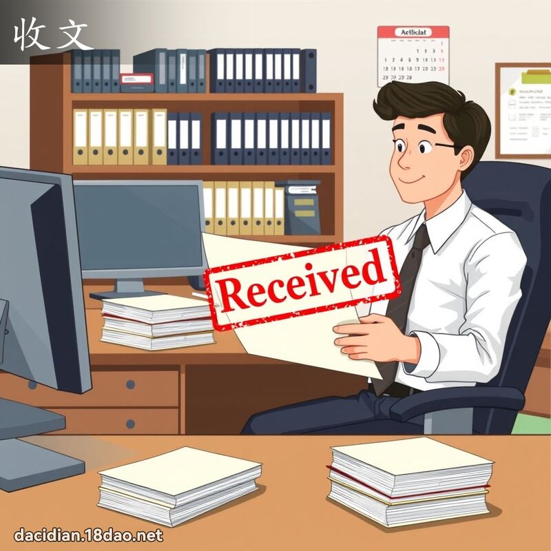 收文 - 國語大辭典配圖