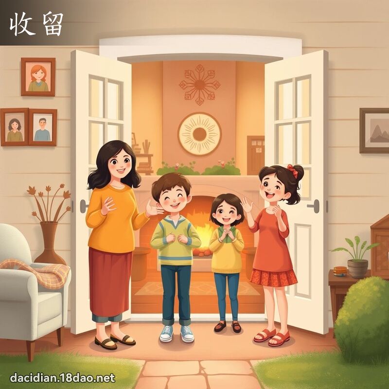 收留 - 国语大辞典配图