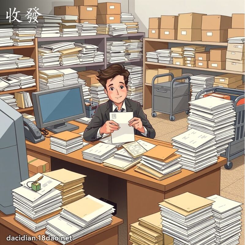 收发 - 国语大辞典配图