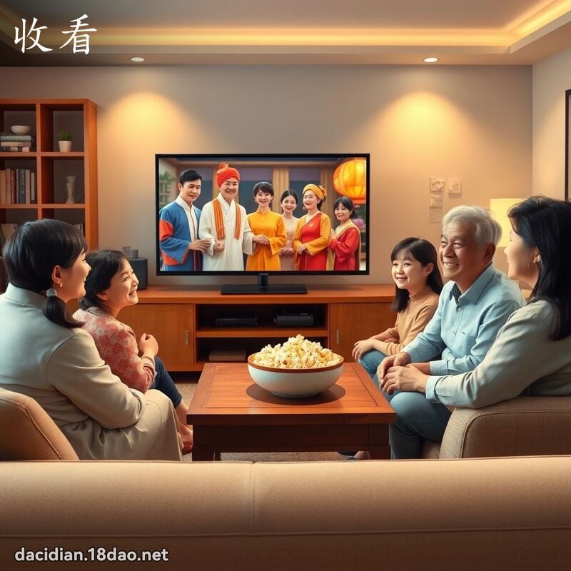 收看 - 国语大辞典配图