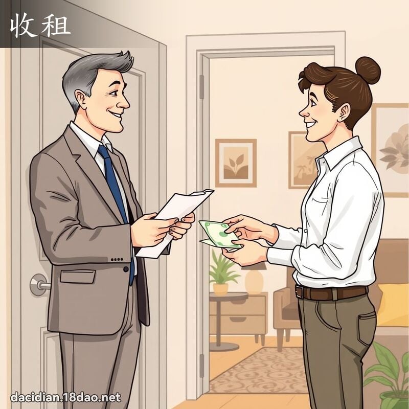 收租 - 國語大辭典配圖