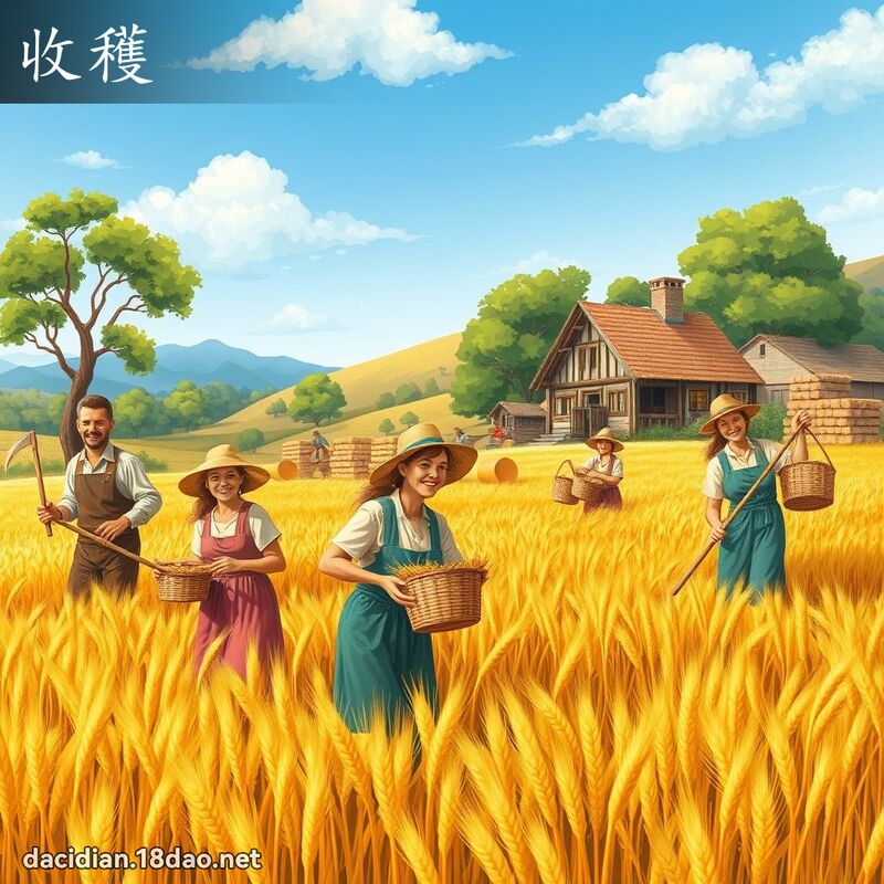 收获 - 国语大辞典配图