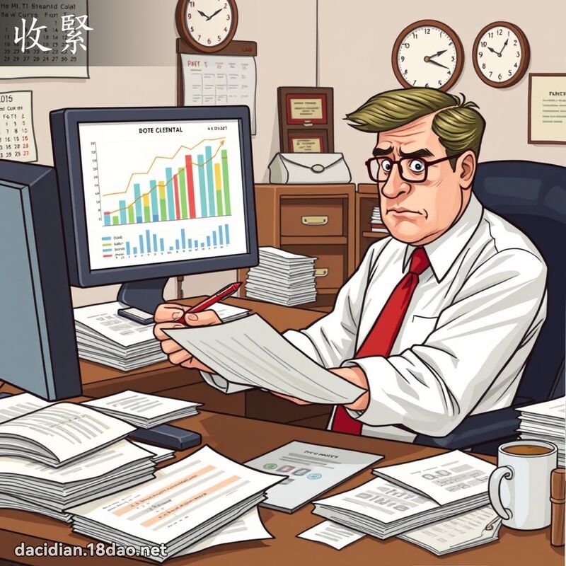 收紧 - 国语大辞典配图