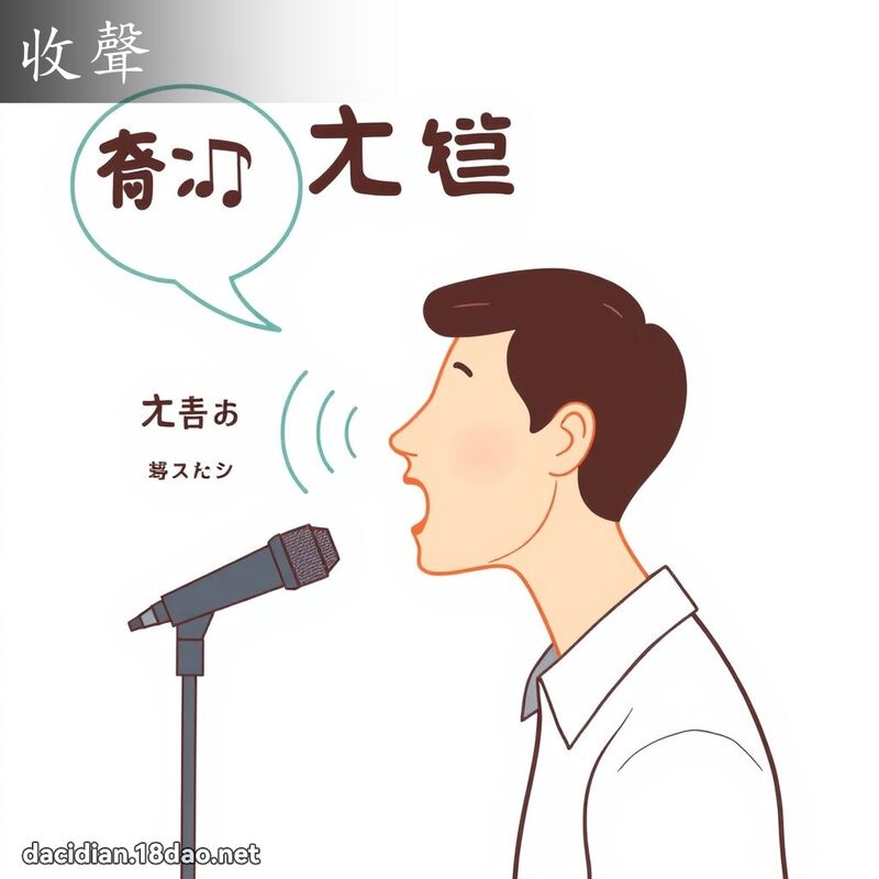 收声 - 国语大辞典配图