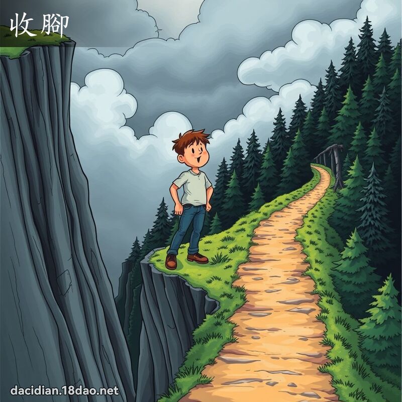 收腳 - 國語大辭典配圖