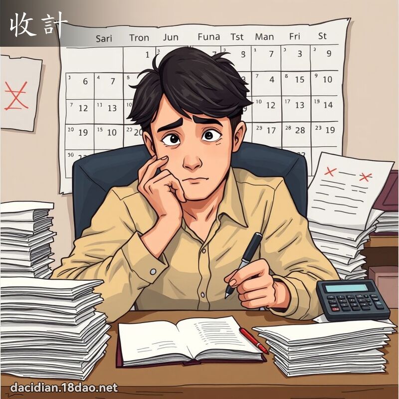 收计 - 国语大辞典配图