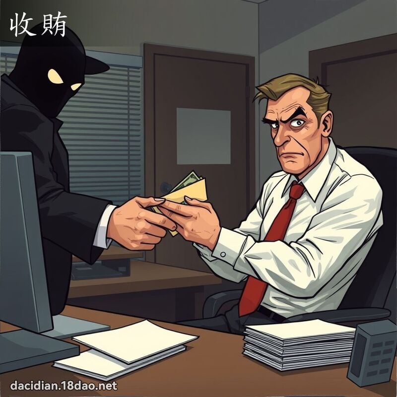 收贿 - 国语大辞典配图